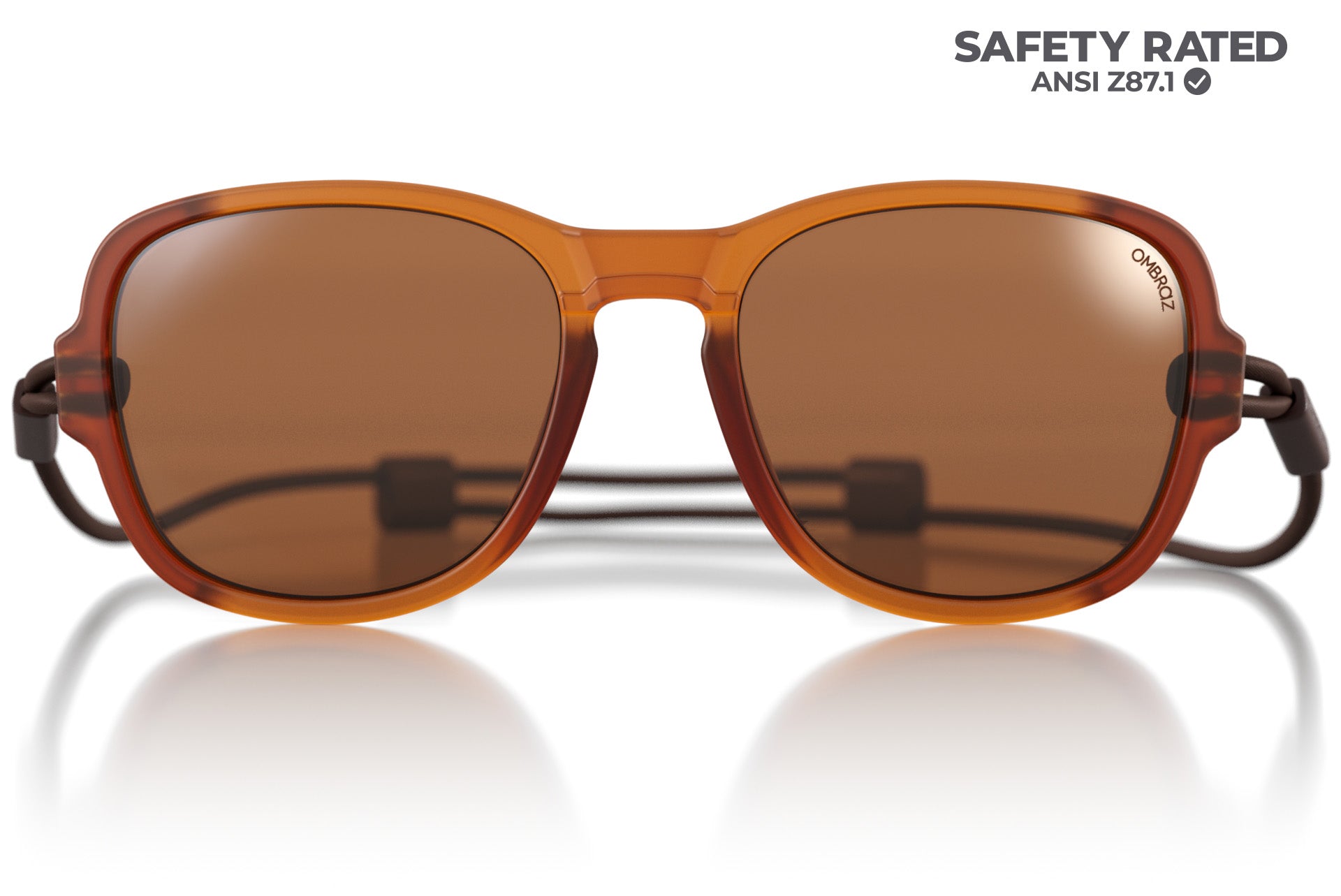 teton_honey_brown Ombraz unisex honey yellow armless strap sunglasses