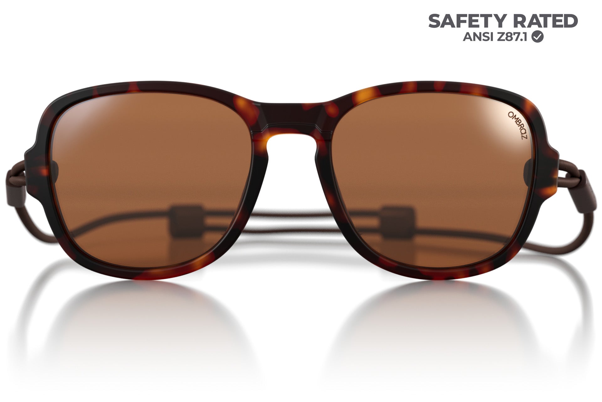 teton_tortoise_brown Close of Ombraz tortoise teton armless string sunglasses