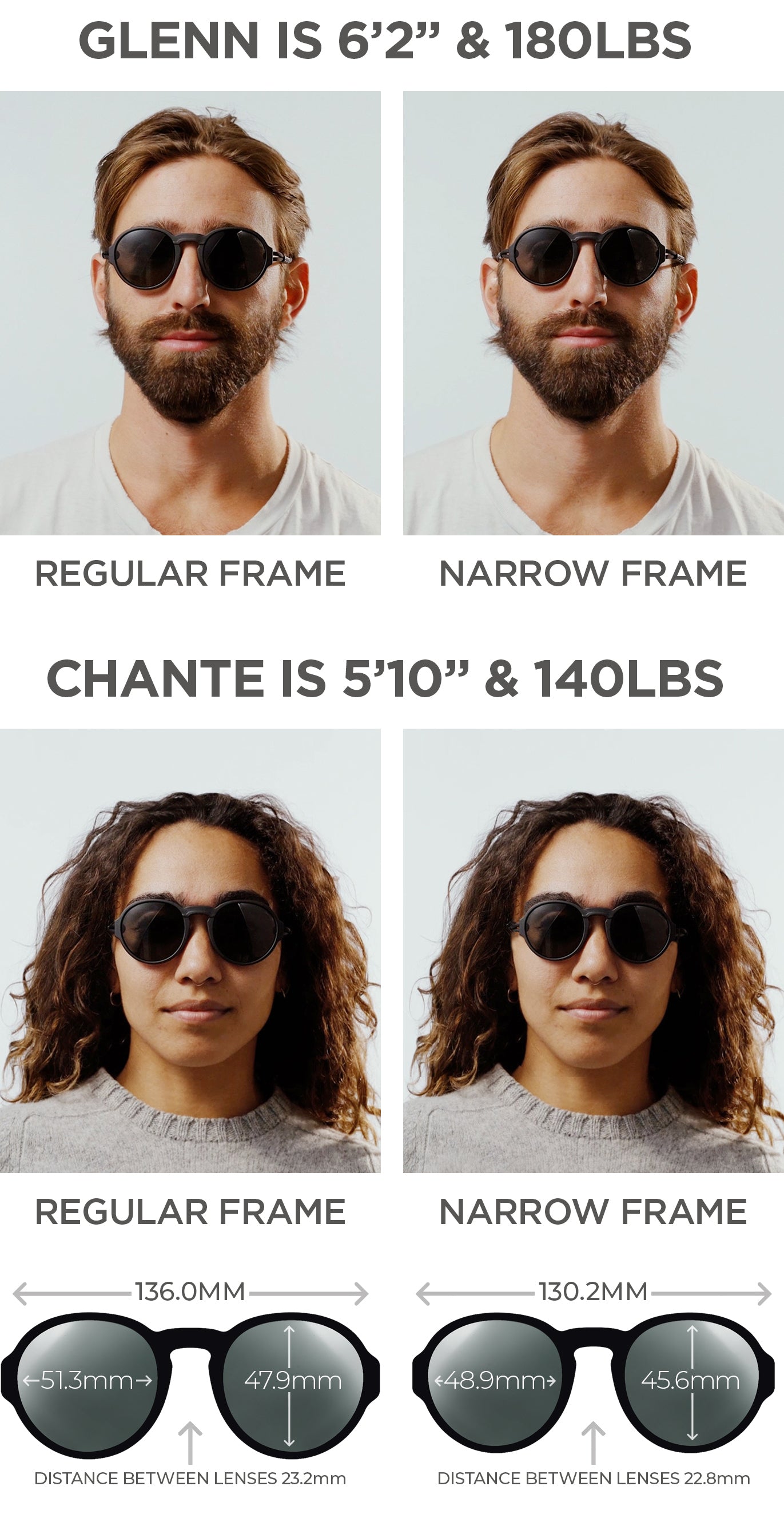 Viale Frame Size Guide