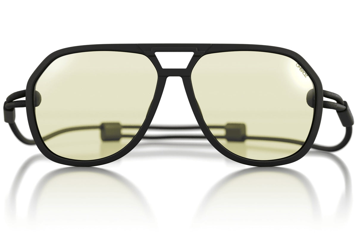 classic_charcoal_blocker Ombraz unisex classic blue blocking armless strap sunglasses