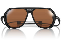 classic_charcoal_brown_shields Ombraz unisex charcoal brown classic armless sunglasses with visors