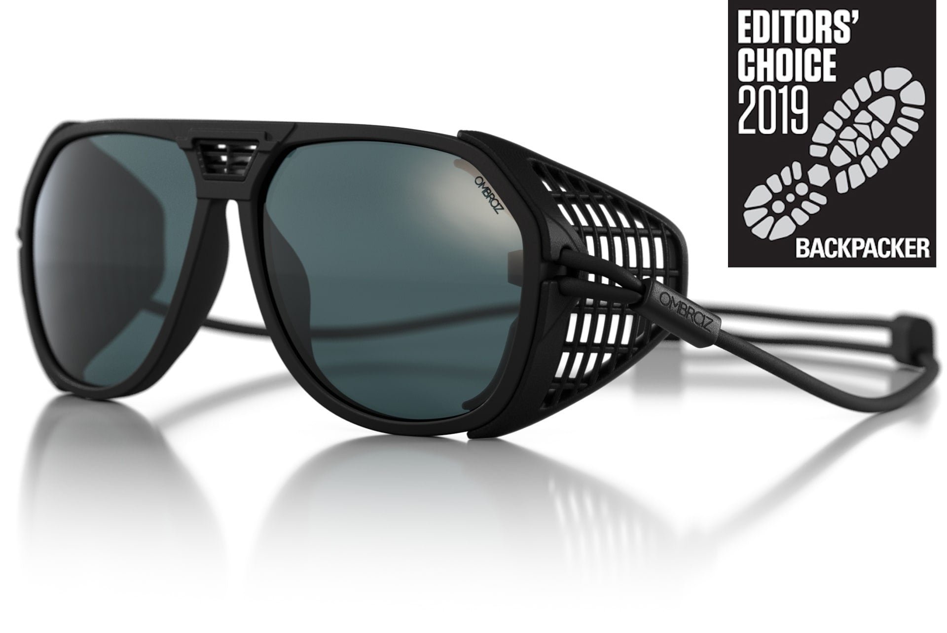 classic_charcoal_grey_shields Ombraz unisex charcoal grey classic armless sunglasses with visors