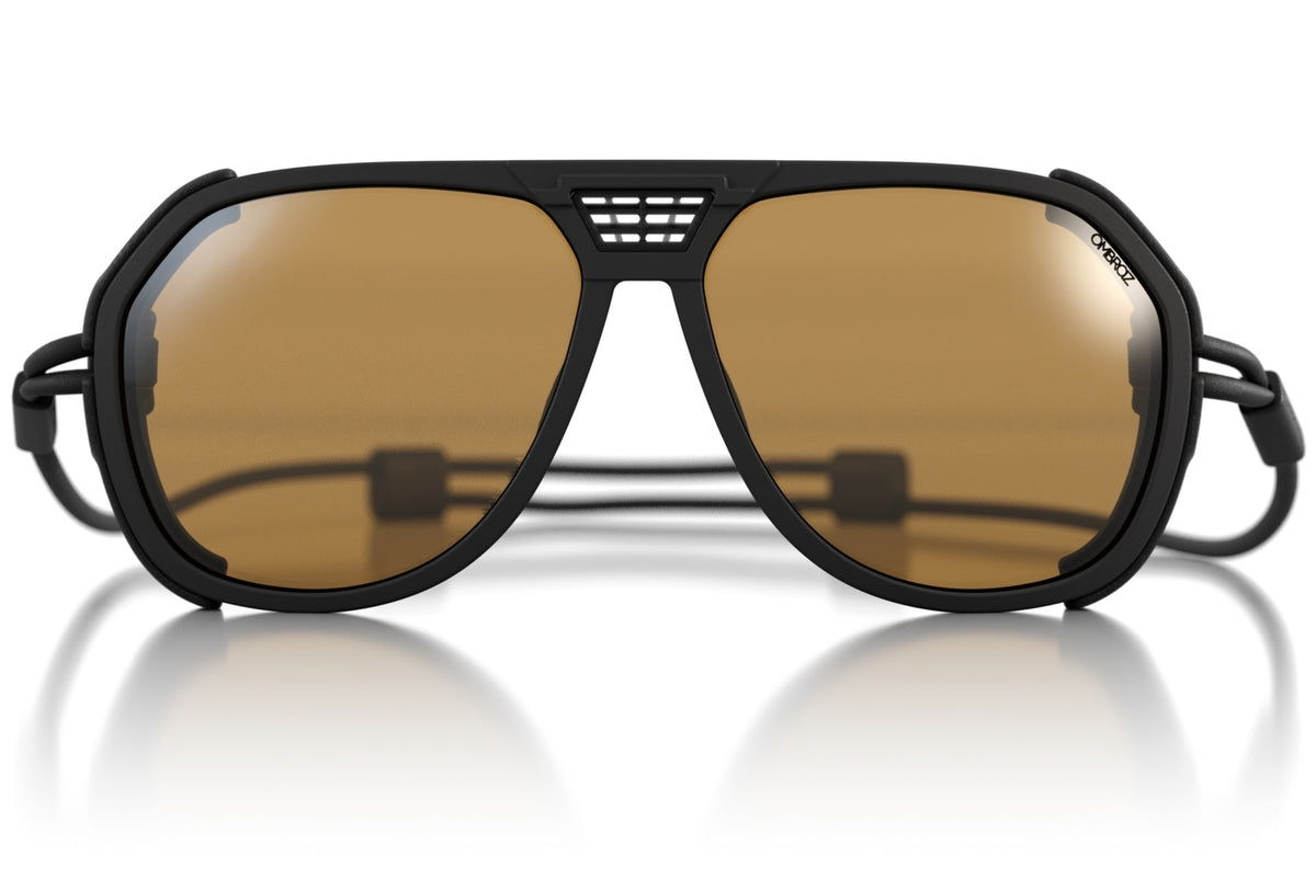 classic_charcoal_yellow_shields Ombraz unisex charcoal yellow classic armless rope sunglasses with visors