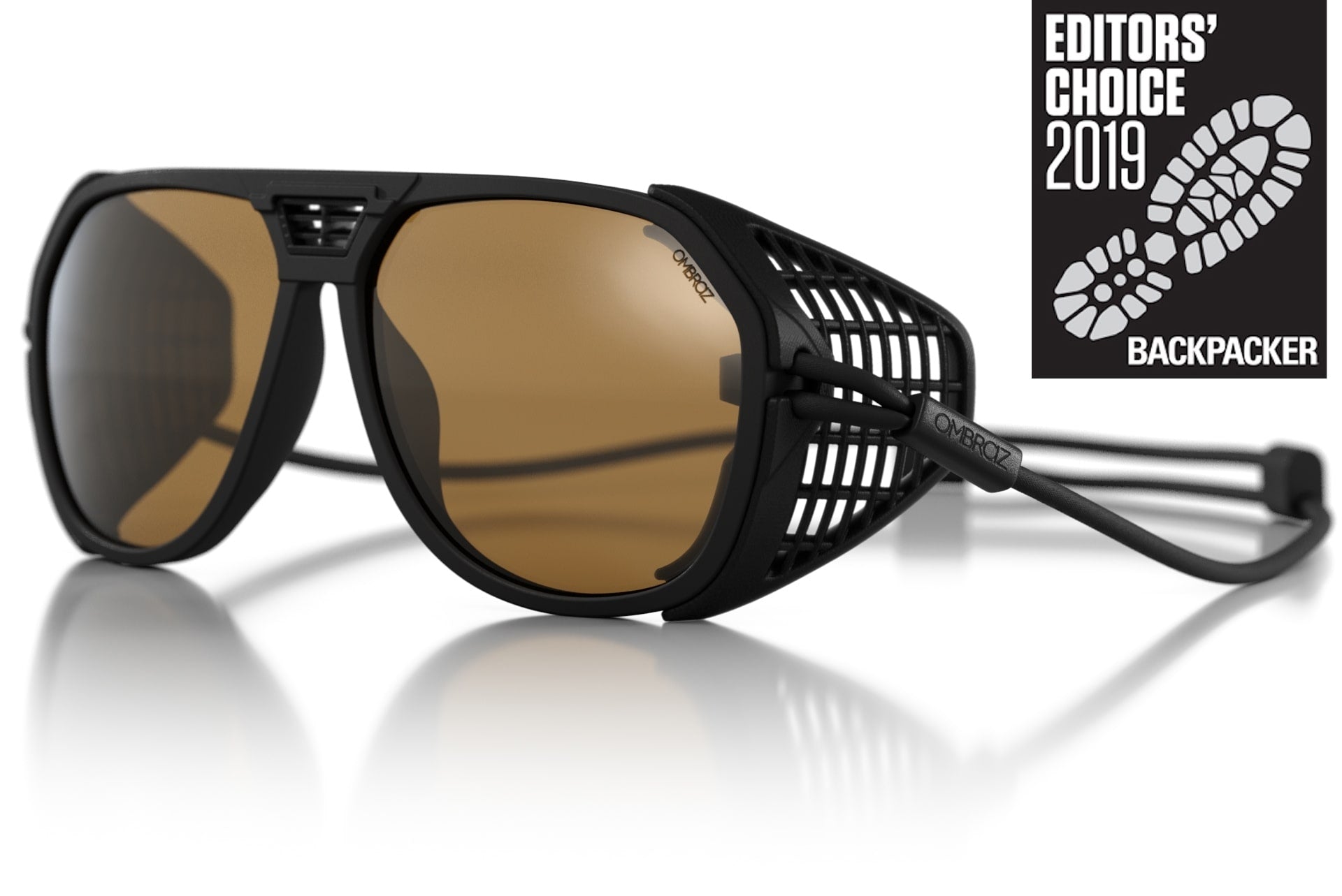 classic_charcoal_yellow_shields Ombraz unisex charcoal yellow classic armless rope sunglasses with visors