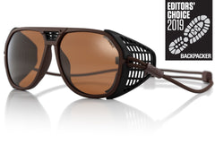 classic_mattebrown_brown_shields Ombraz unisex matte brown classic armless rope sunglasses with visors