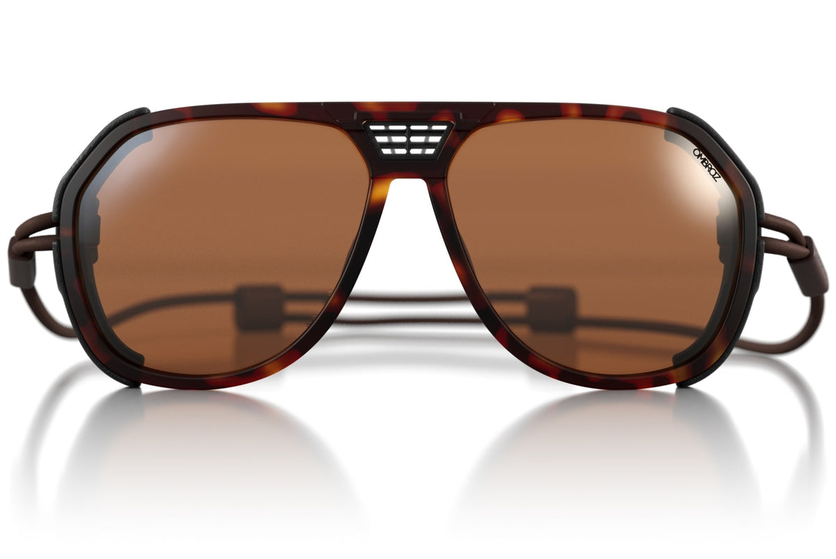 classic_tortoise_brown_shields Ombraz unisex tortoise brown classic armless sunglasses with visors