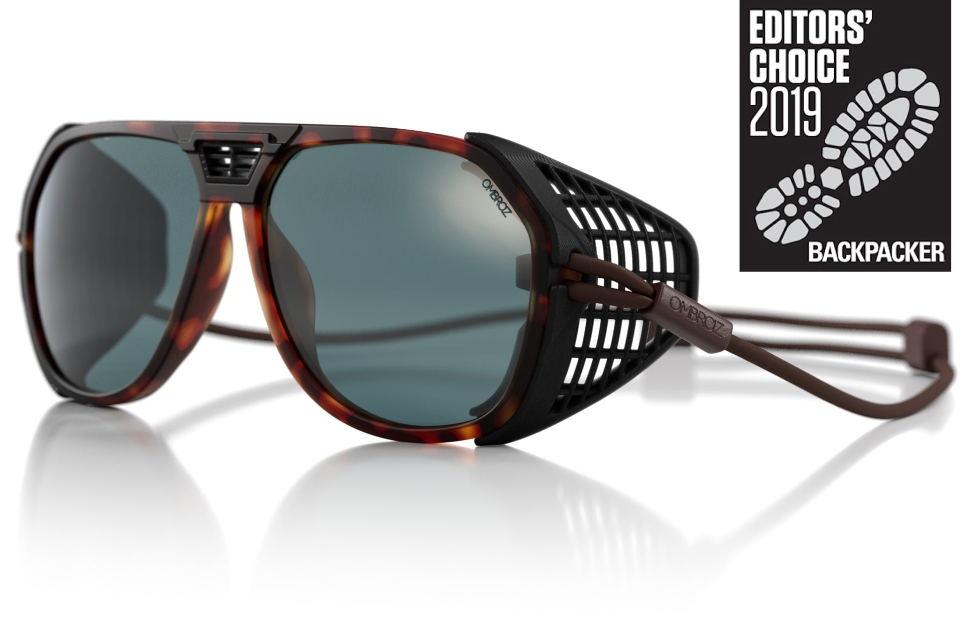 classic_tortoise_grey_shields Ombraz unisex tortoise grey armless, rope sunglasses