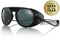 dolomite_charcoal_grey_shields Ombraz unisex charcoal grey Dolomite armless string sunglasses with visors