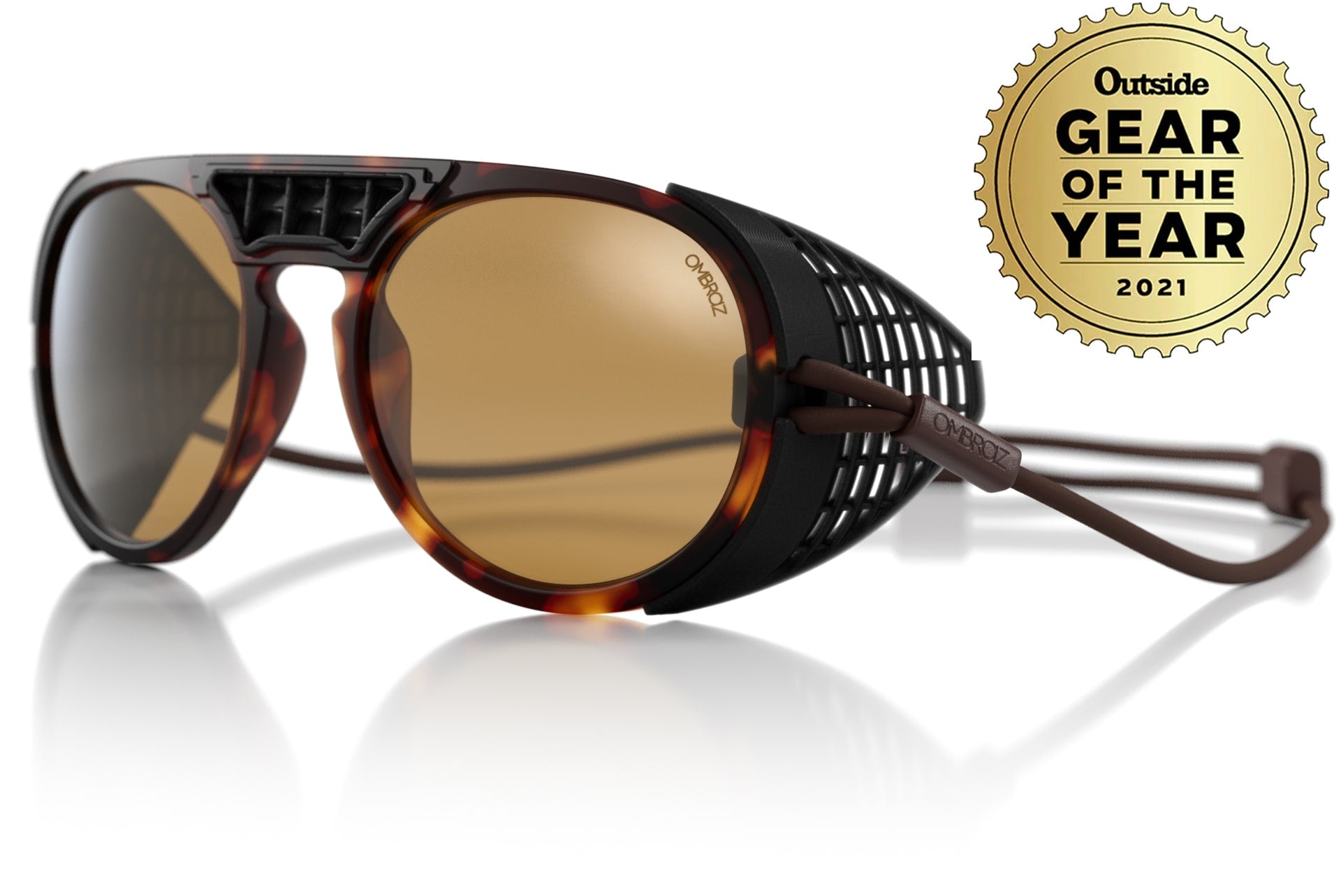 dolomite_tortoise_yellow_shields Ombraz unisex tortoise yellow Dolomite armless string sunglasses