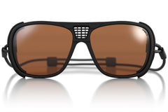 leggero_charcoal_brown_shields Ombraz unisex charcoal brown leggero armless sunglasses with visors