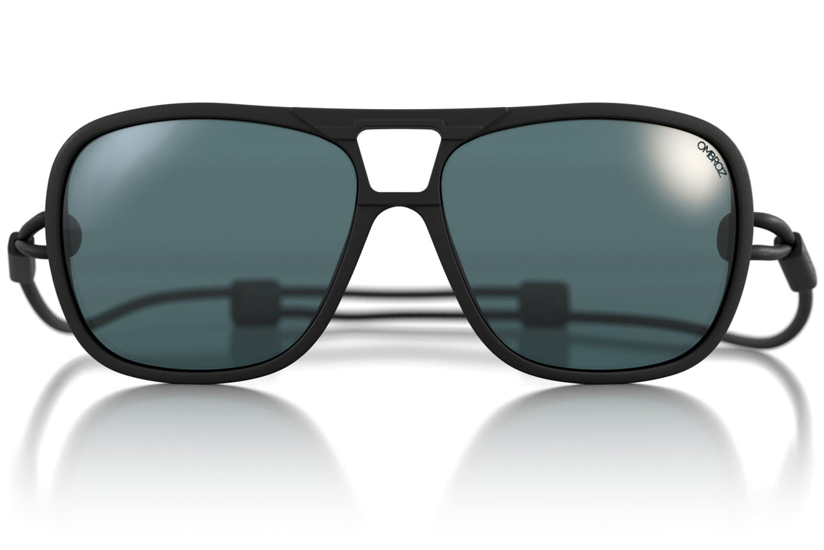 leggero_charcoal_grey Ombraz unisex charcoal grey leggero armless sunglasses with strap