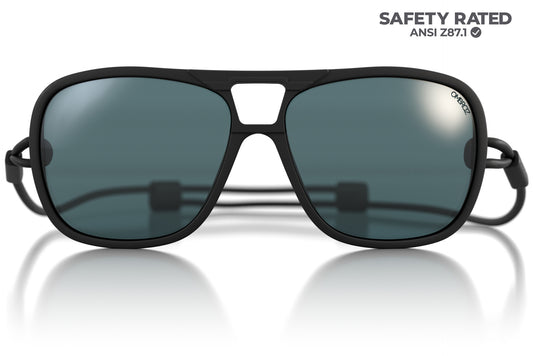 leggero_charcoal_grey Ombraz unisex charcoal grey leggero armless sunglasses with strap