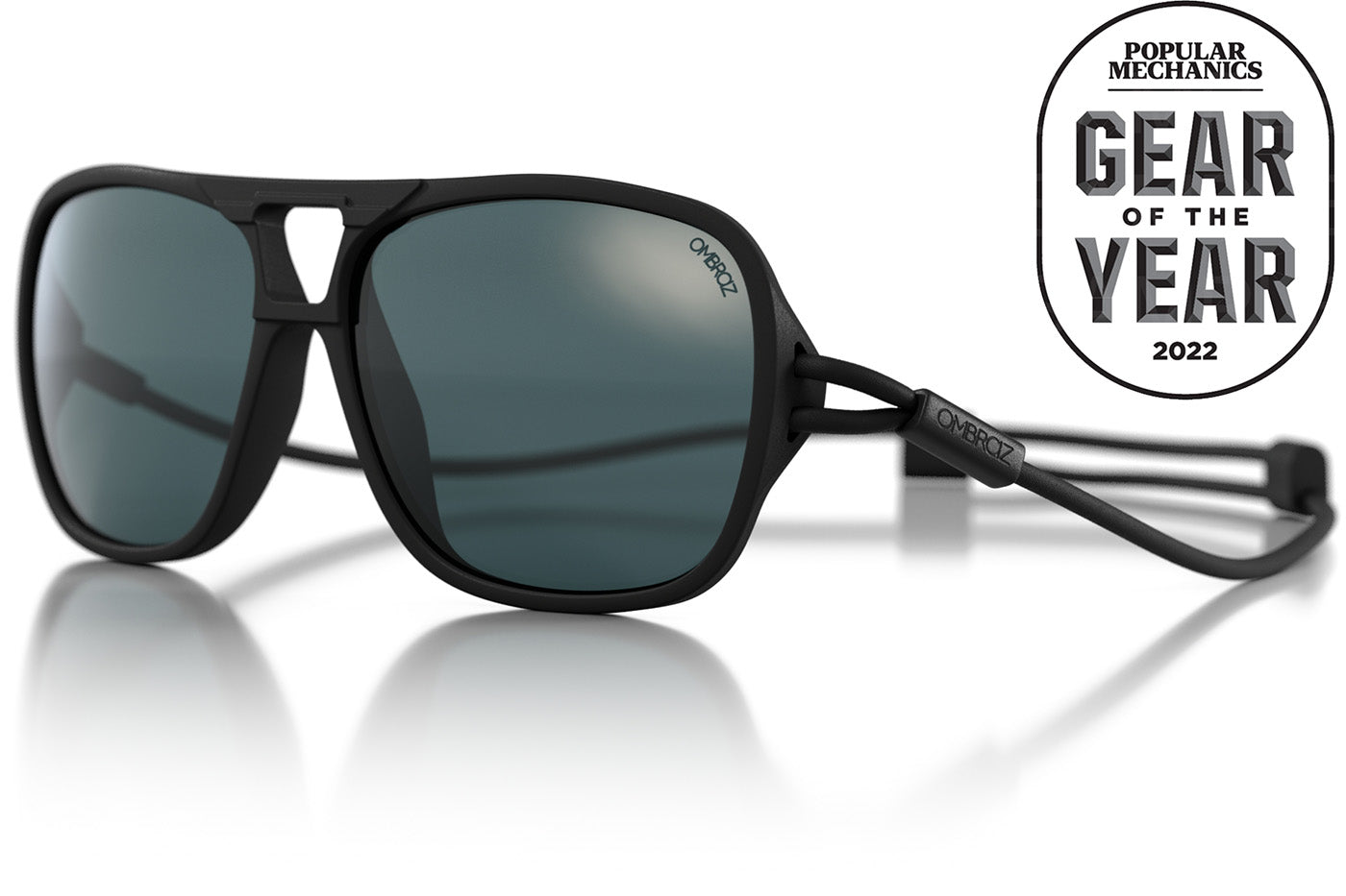 leggero_charcoal_grey Ombraz unisex charcoal grey leggero armless sunglasses with strap