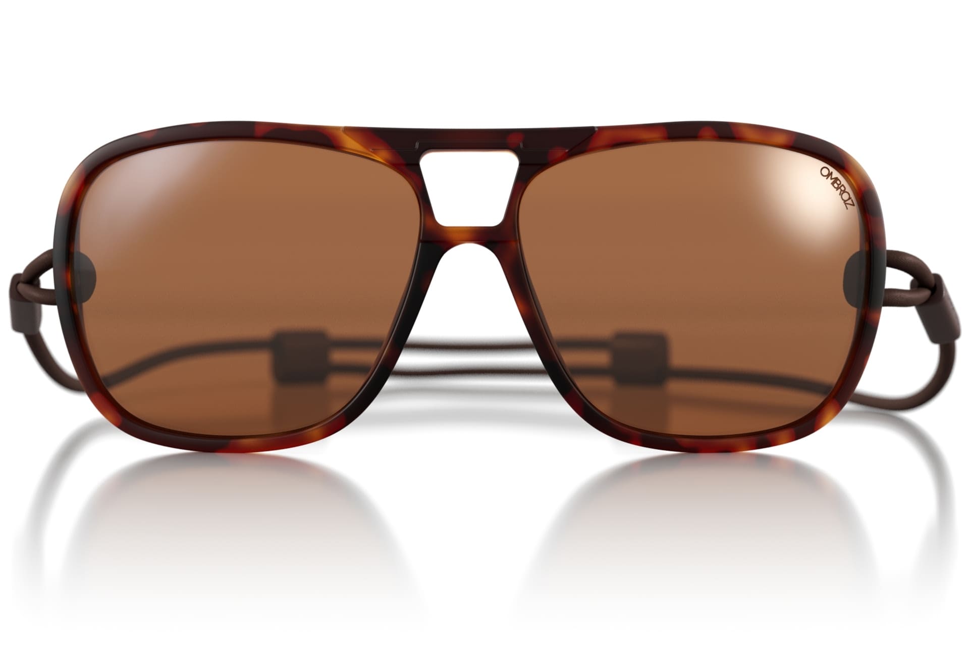 leggero_tortoise_brown Ombraz unisex leggero tortoise brown armless string sunglasses