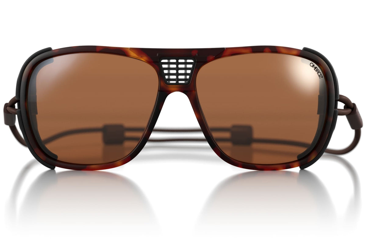 leggero_tortoise_brown_shields Ombraz unisex tortoise brown leggero armless string sunglasses with visors