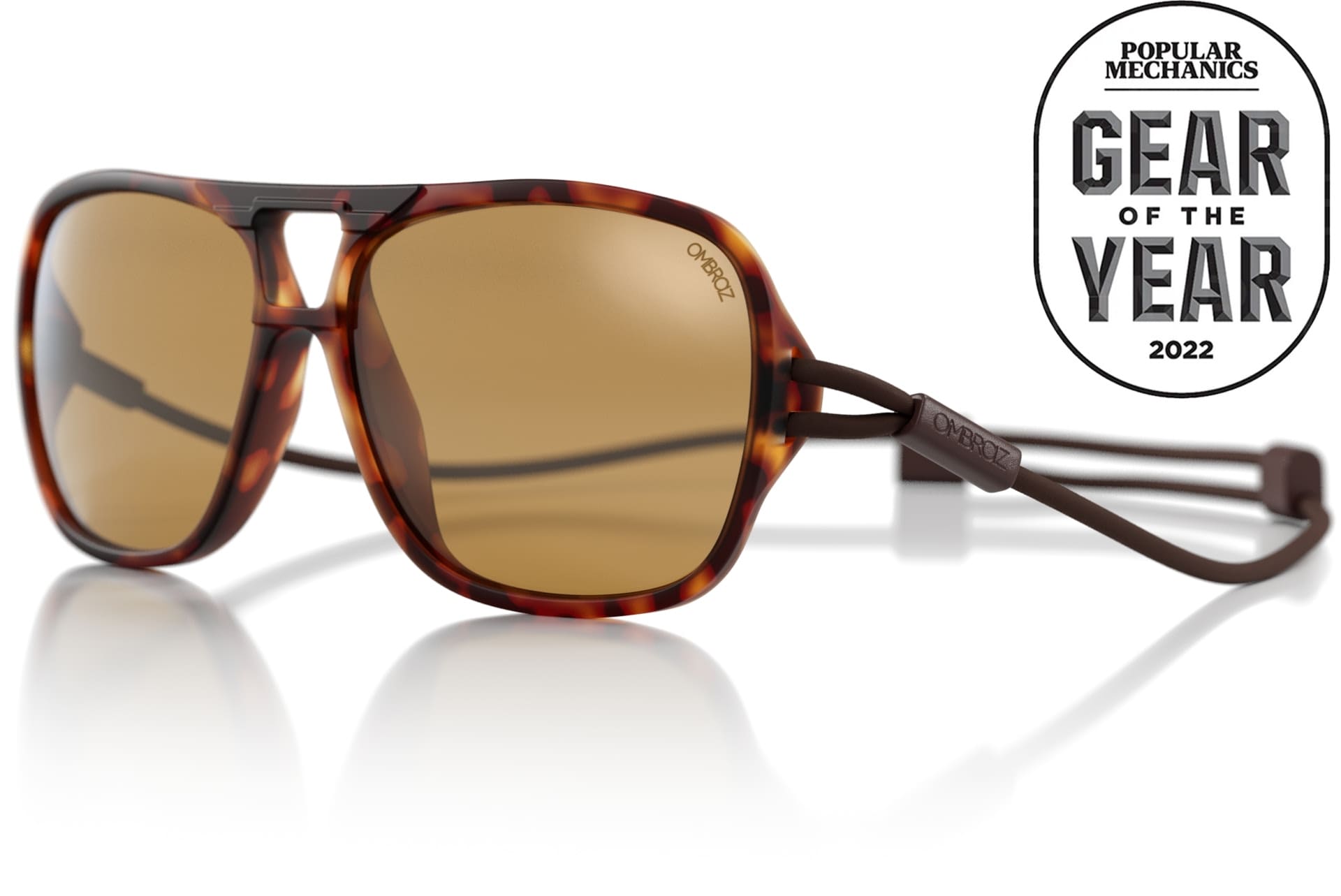 leggero_tortoise_yellow Ombraz unisex leggero tortoise yellow armless strap sunglasses