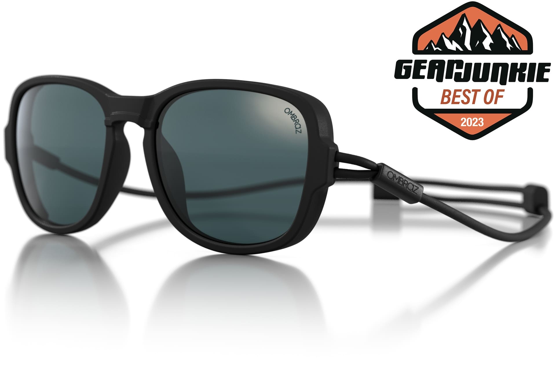 OMBRAZ TENTON サングラス Charcoal Teton Non-Polarized, Ombraz Armless Sunglasses
