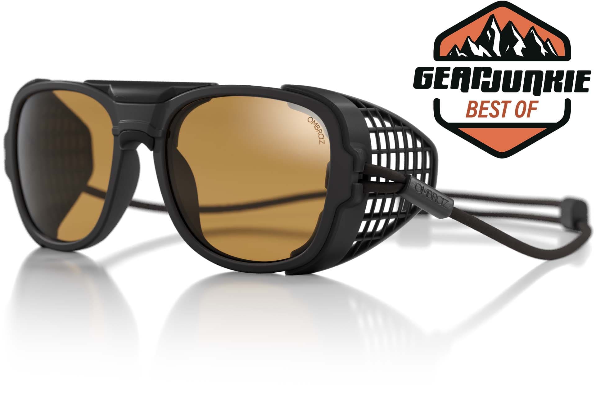 teton_charcoal_yellow_shields Ombraz unisex charcoal yellow Teton armless string sunglasses