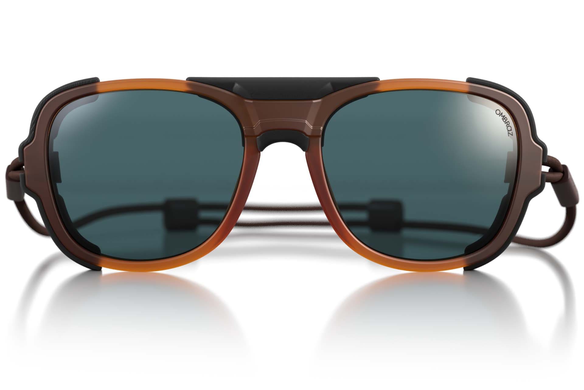 teton_honey_grey_shields Ombraz unisex honey grey Teton armless string sunglasses