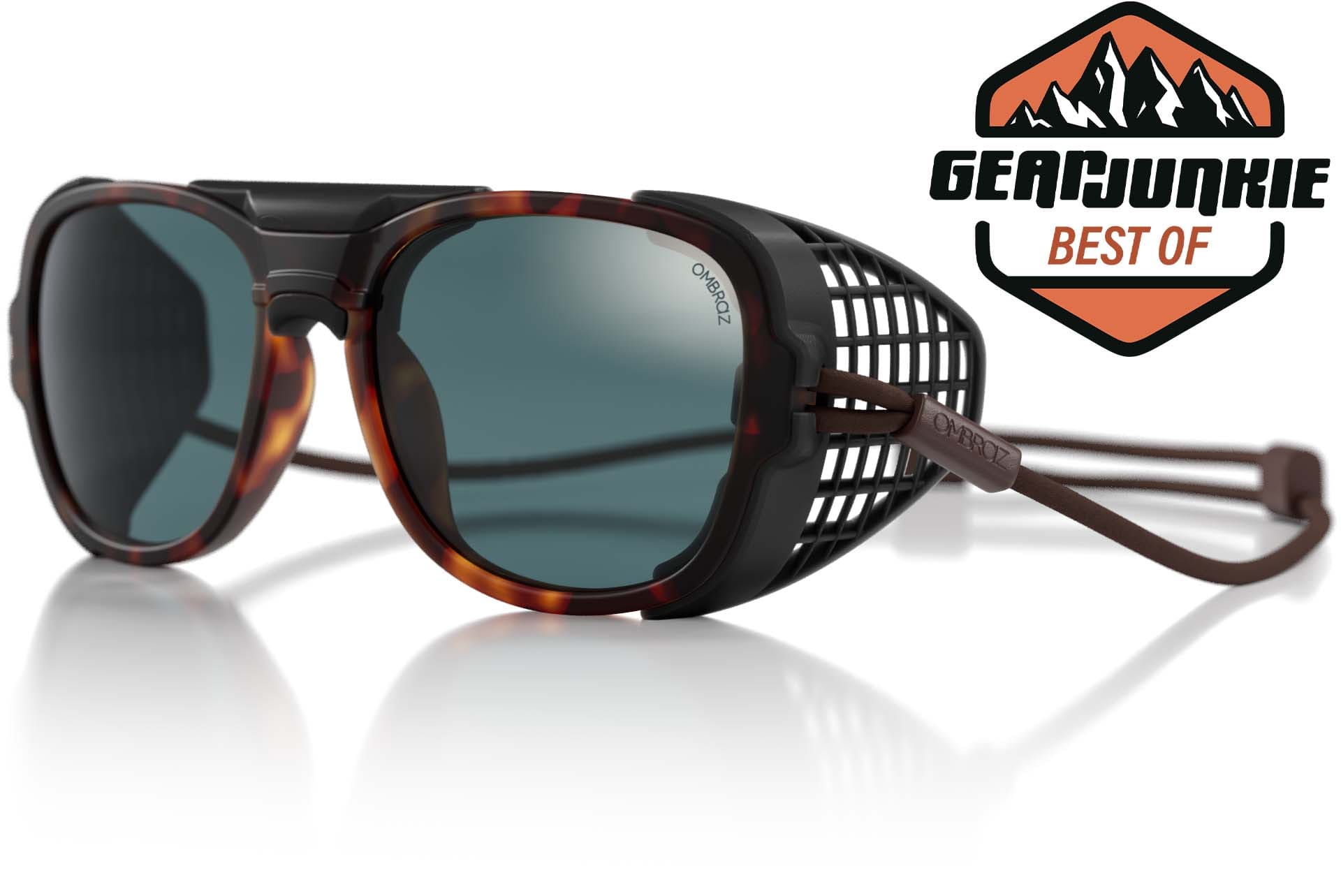 teton_tortoise_grey_shields Ombraz unisex tortoise grey Teton armless rope sunglasses