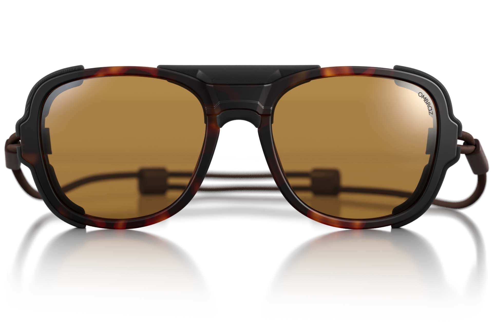 teton_tortoise_yellow_shields Ombraz unisex tortoise yellow Teton armless strap sunglasses