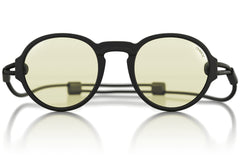 viale_charcoal_blocker Close up of Ombraz viale armless rope sunglasses
