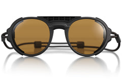viale_charcoal_yellow_shields Ombraz unisex charcoal yellow viale armless strap sunglasses with visors