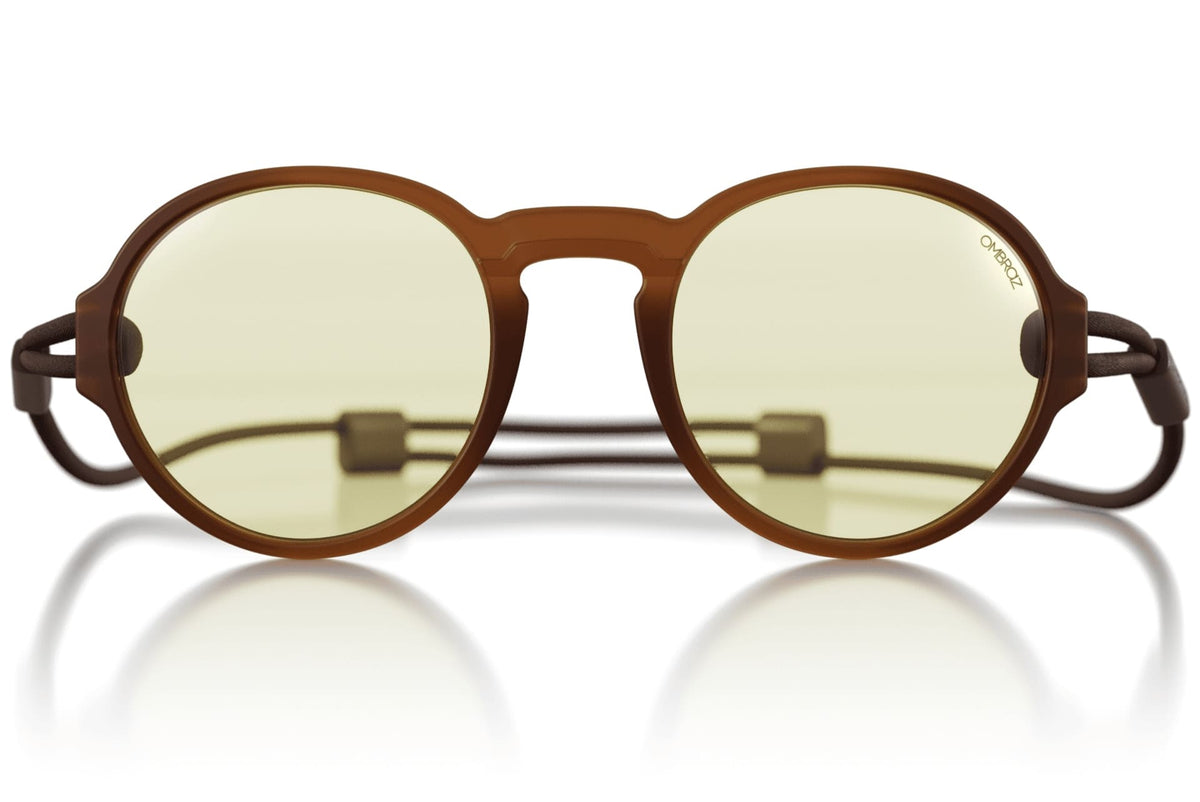 viale_dusk_blocker Close up of Ombraz viale armless strap sunglasses