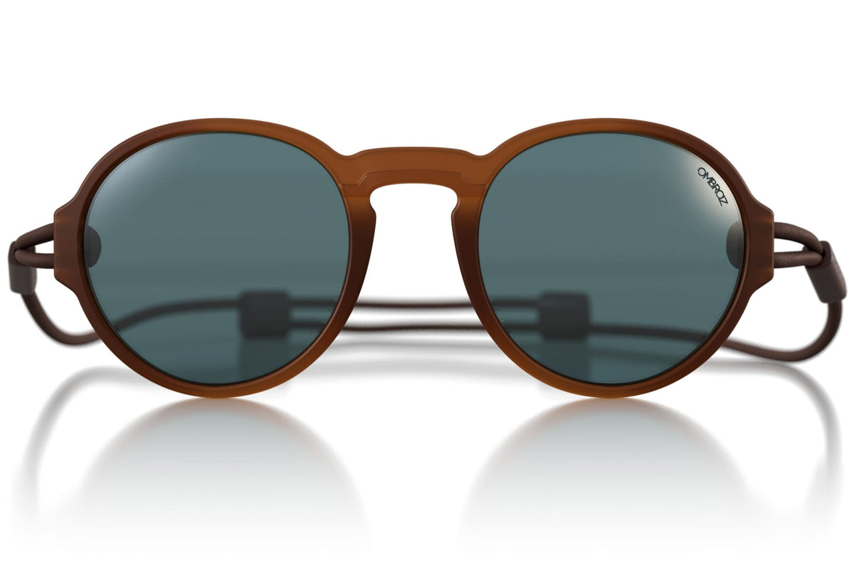 viale_dusk_grey Close up of Ombraz viale armless strap sunglasses
