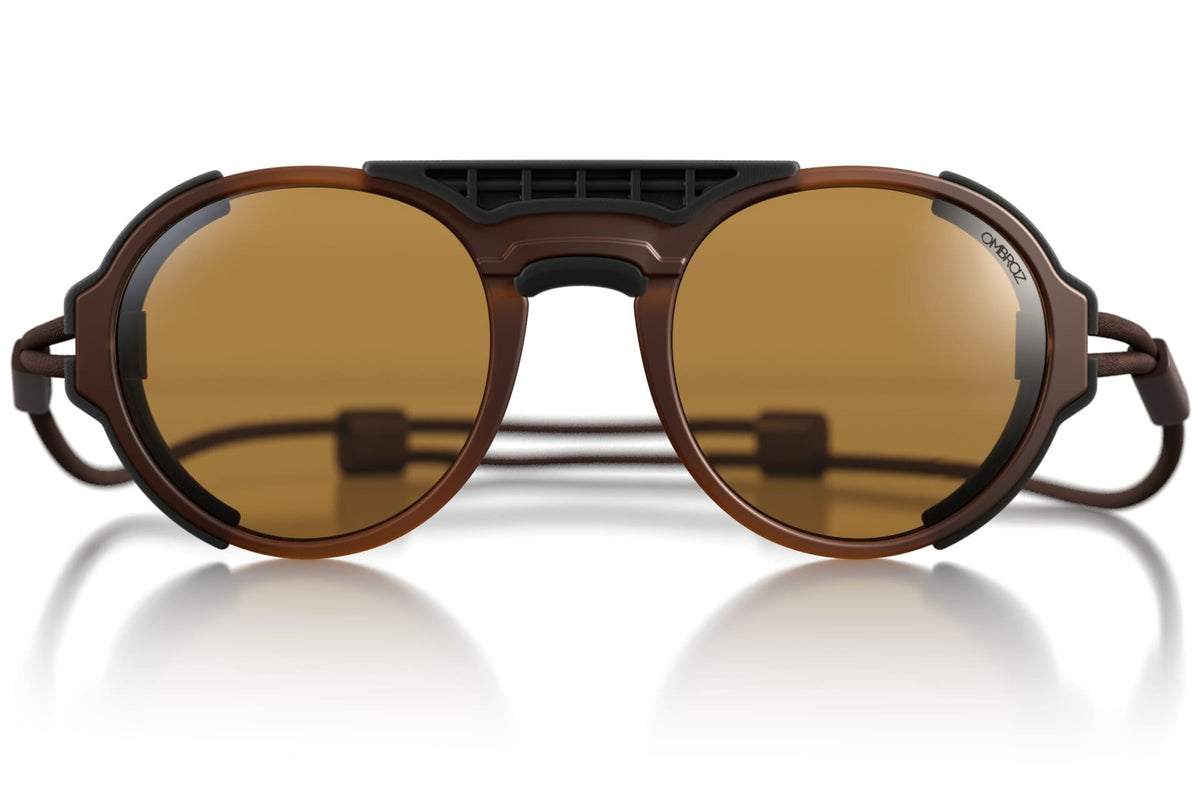 viale_dusk_yellow_shields Ombraz unisex dusk yellow Viale armless string sunglasses with visors