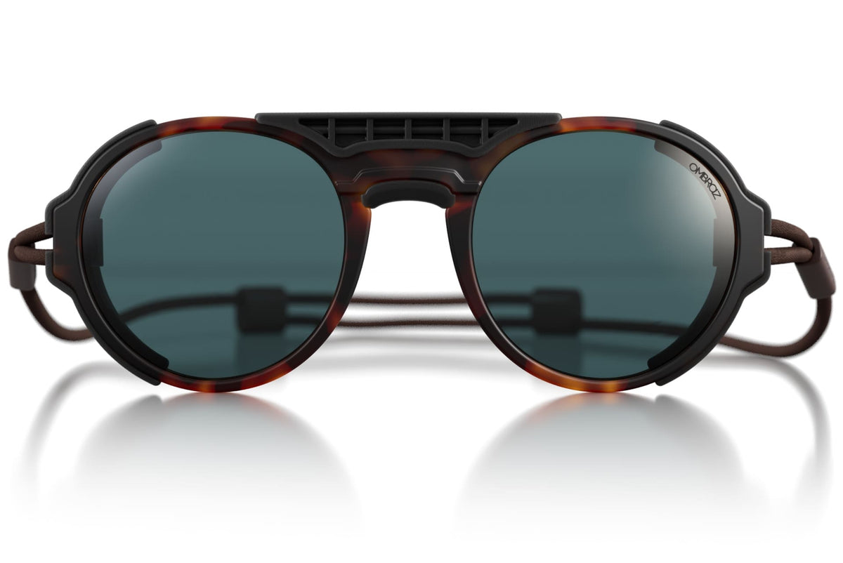 viale_tortoise_grey_shields Ombraz unisex tortoise grey Viale armless rope sunglasses with visors
