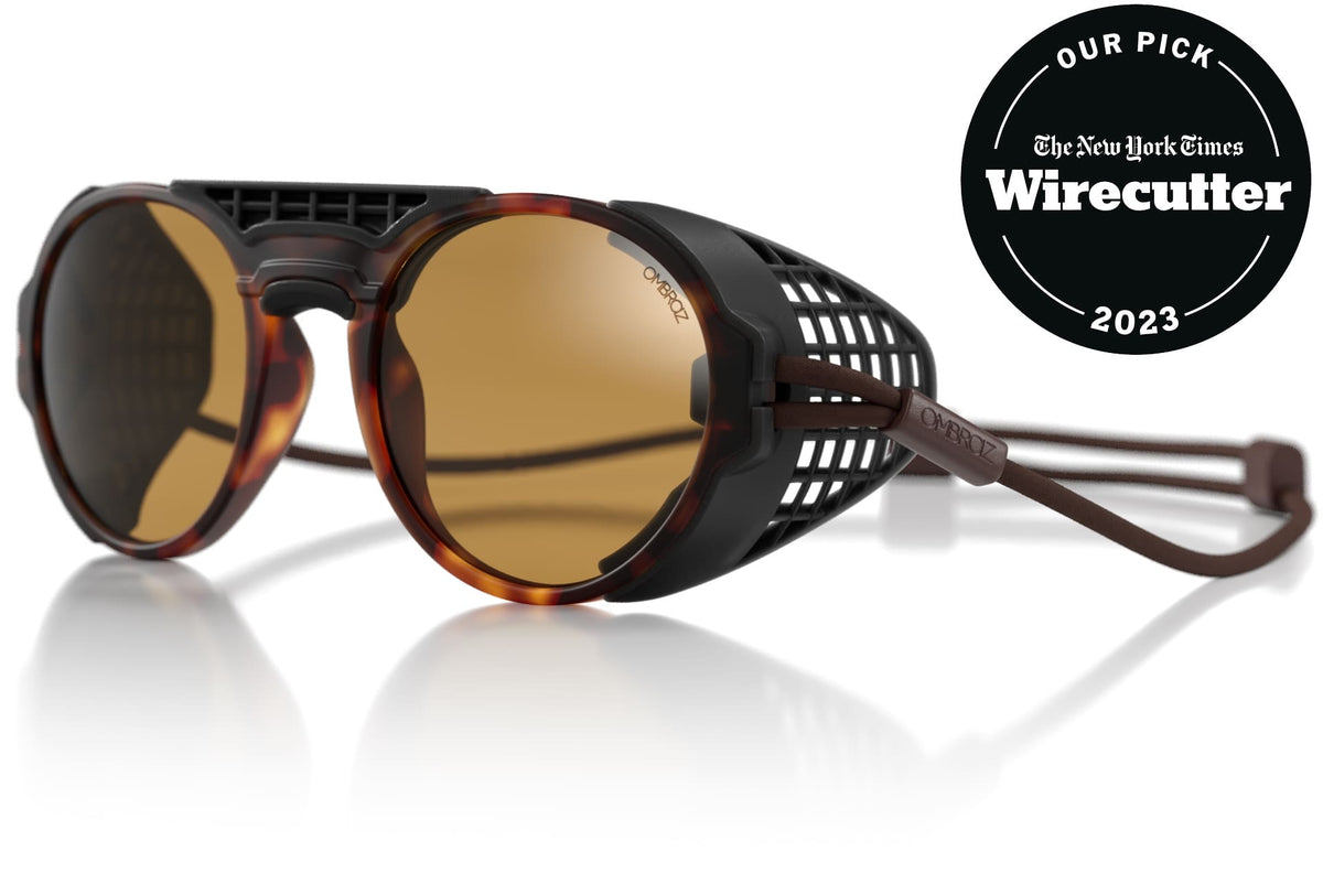 viale_tortoise_yellow_shields Ombraz unisex tortoise yellow Viale armless strap sunglasses with visors