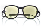 Close up of Ombraz teton armless sunglasses TETON_CHARCOAL_BLOCKER