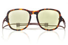 Close up of Ombraz teton sunglasses without arms TETON_TORTOISE_BLOCKER