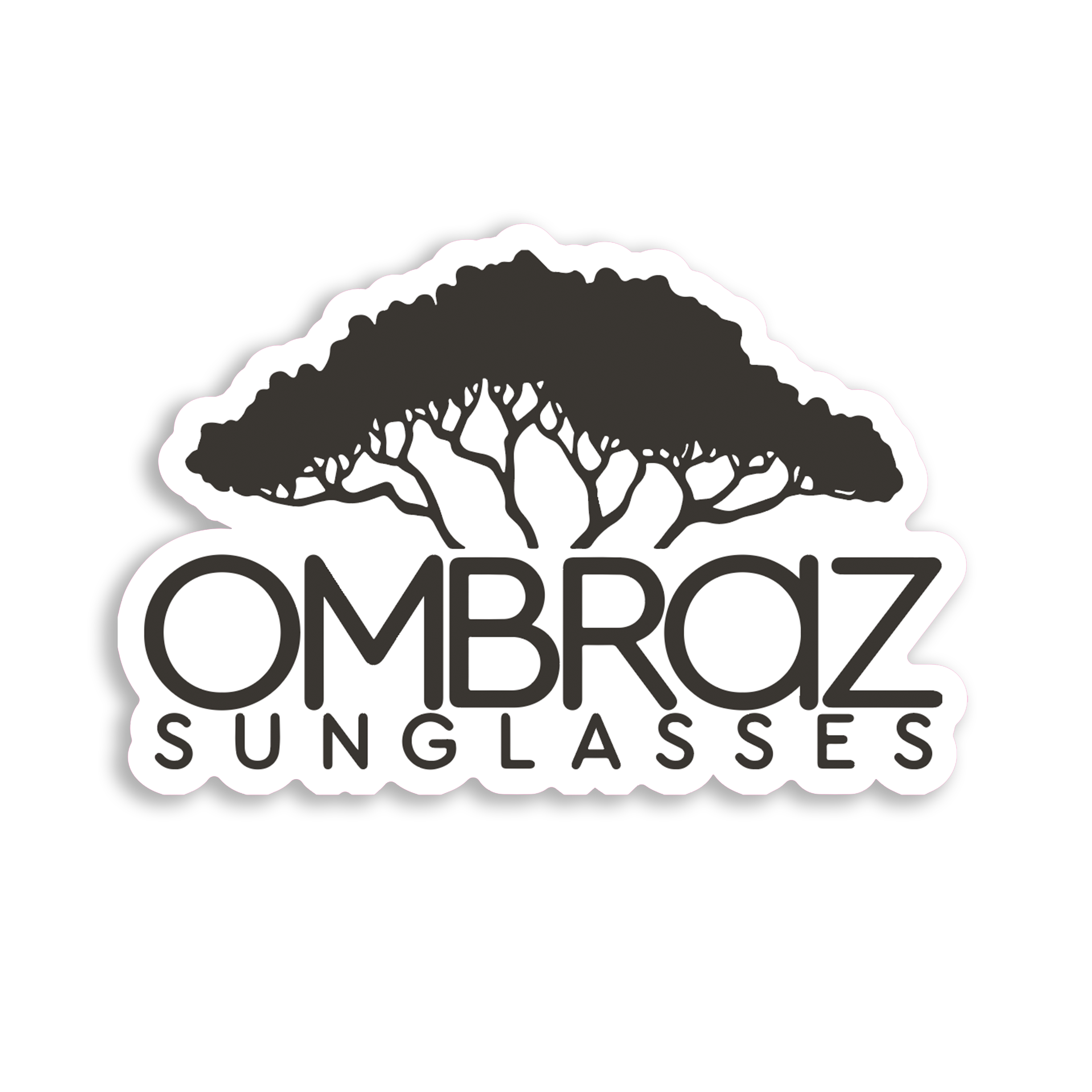 Ombraz armless sunglasses with strap - Shade Project Sticker