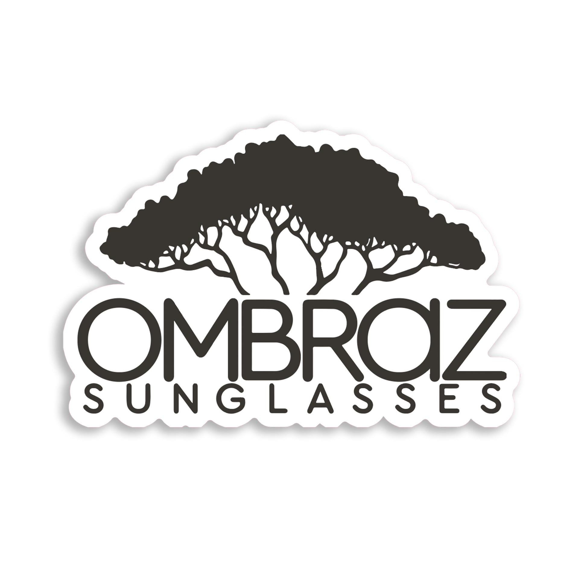 Ombraz armless sunglasses with strap - Shade Project Sticker