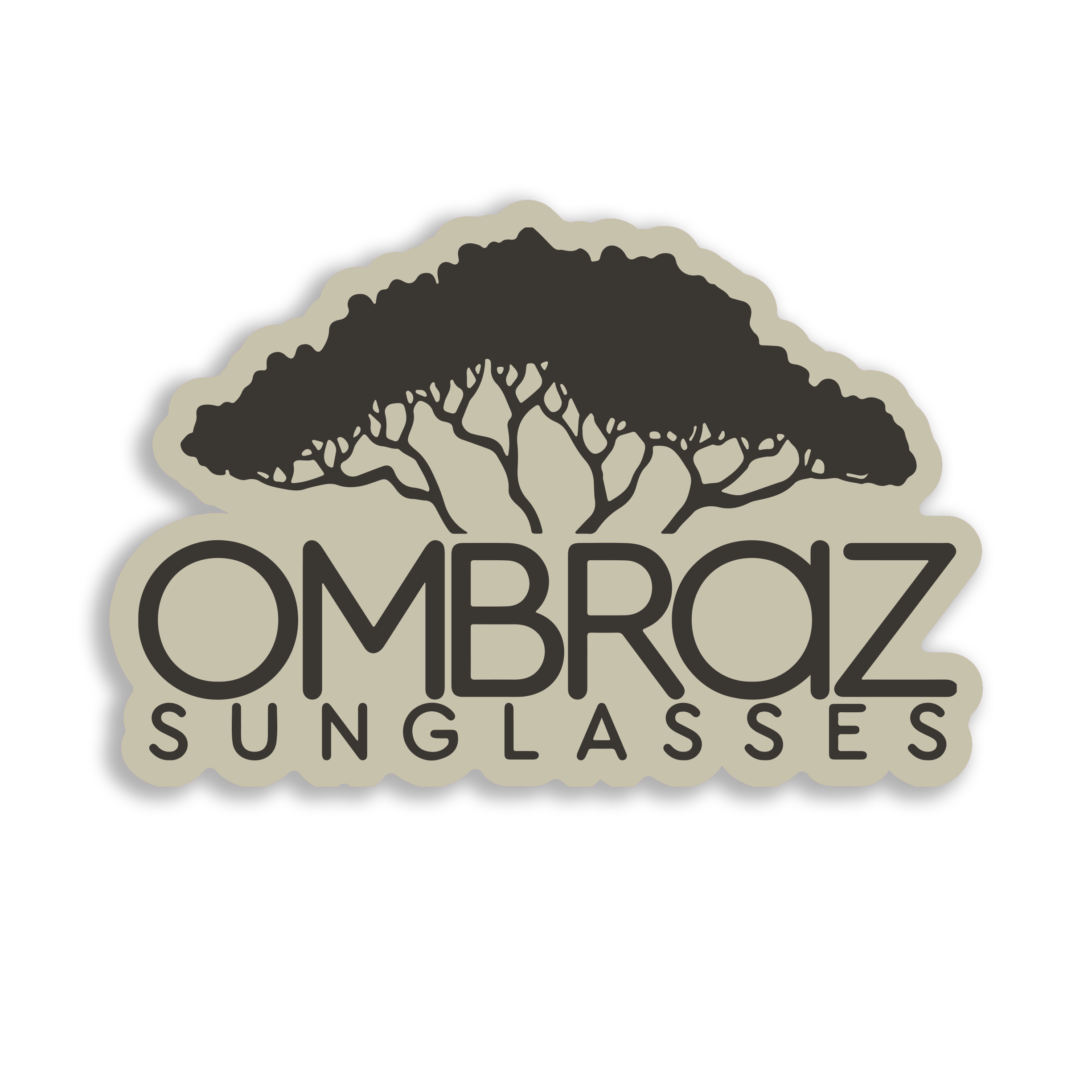 Ombraz armless sunglasses with cord - Shade Project Sticker