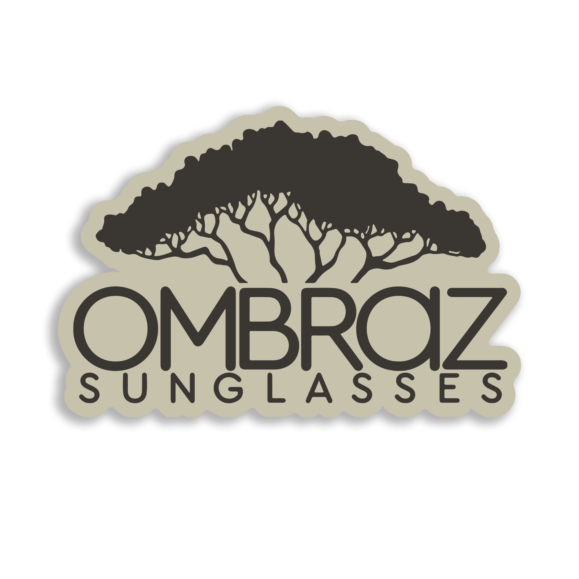 Ombraz armless sunglasses with cord - Shade Project Sticker