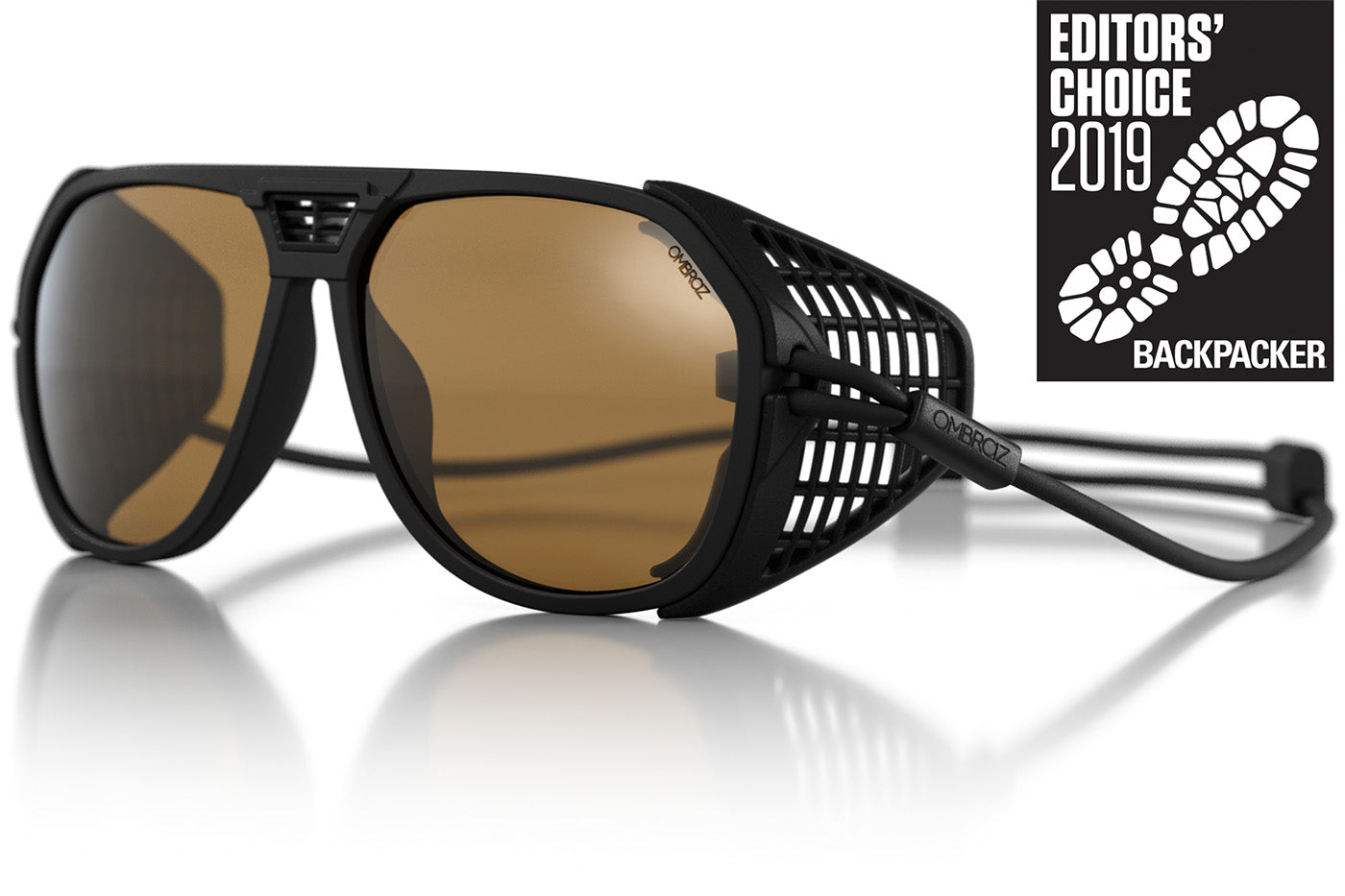 classic_charcoal_yellow_shields Ombraz unisex charcoal yellow classic armless sunglasses with visors
