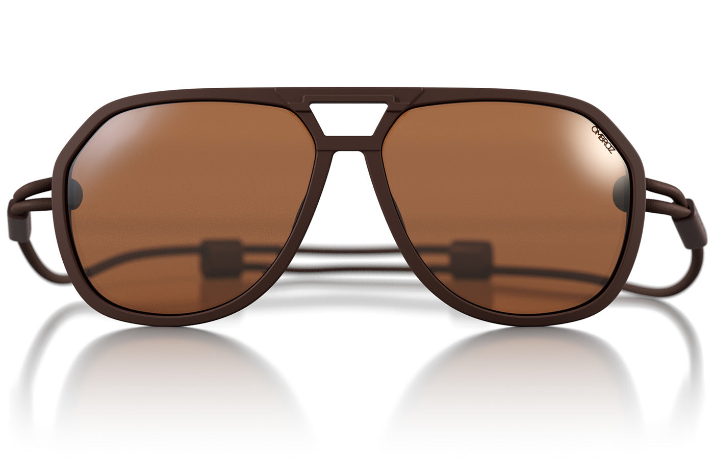 MATTEBROWN_brown Ombraz unisex brown brown classic armless rope sunglasses