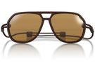 MATTEBROWN_YELLOW Ombraz unisex brown yellow classic armless sunglasses with strap