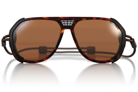 Tortoise_brown_shields Ombraz unisex tortoise brown classic armless sunglasses with visors