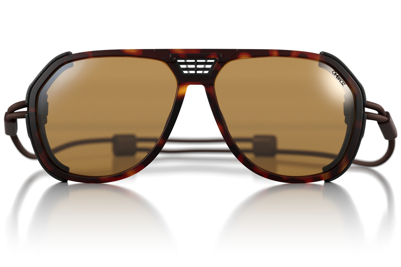 classic_tortoise_yellow_shields Ombraz unisex tortoise yellow classic armless strap sunglasses with visors