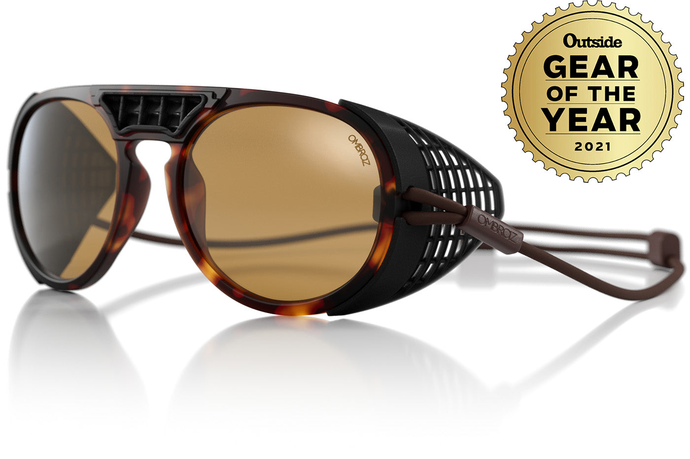 dolomite_tortoise_yellow_shields Ombraz unisex tortoise yellow Dolomite armless string sunglasses