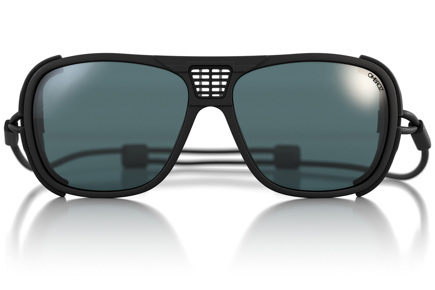 Charcoal_grey_shields Ombraz unisex charcoal grey leggero armless sunglasses with visors