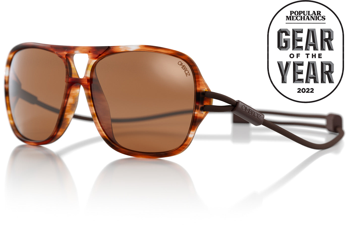 ember_brown Ombraz leggero ember brown unisex armless string sunglasses