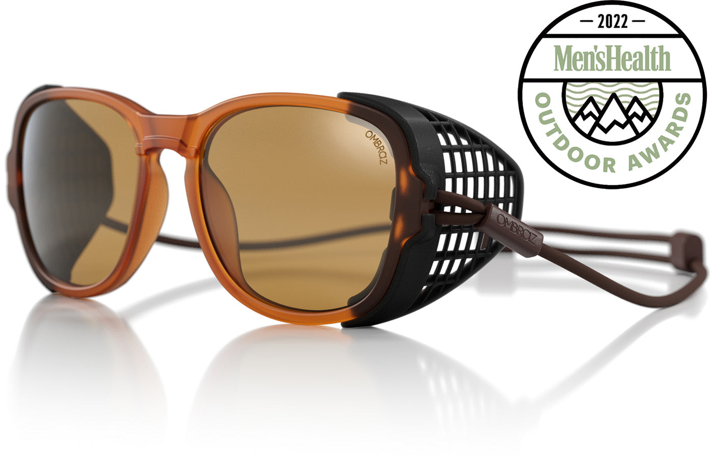 teton_honey_yellow_shields Ombraz unisex honey yellow Teton armless string sunglasses