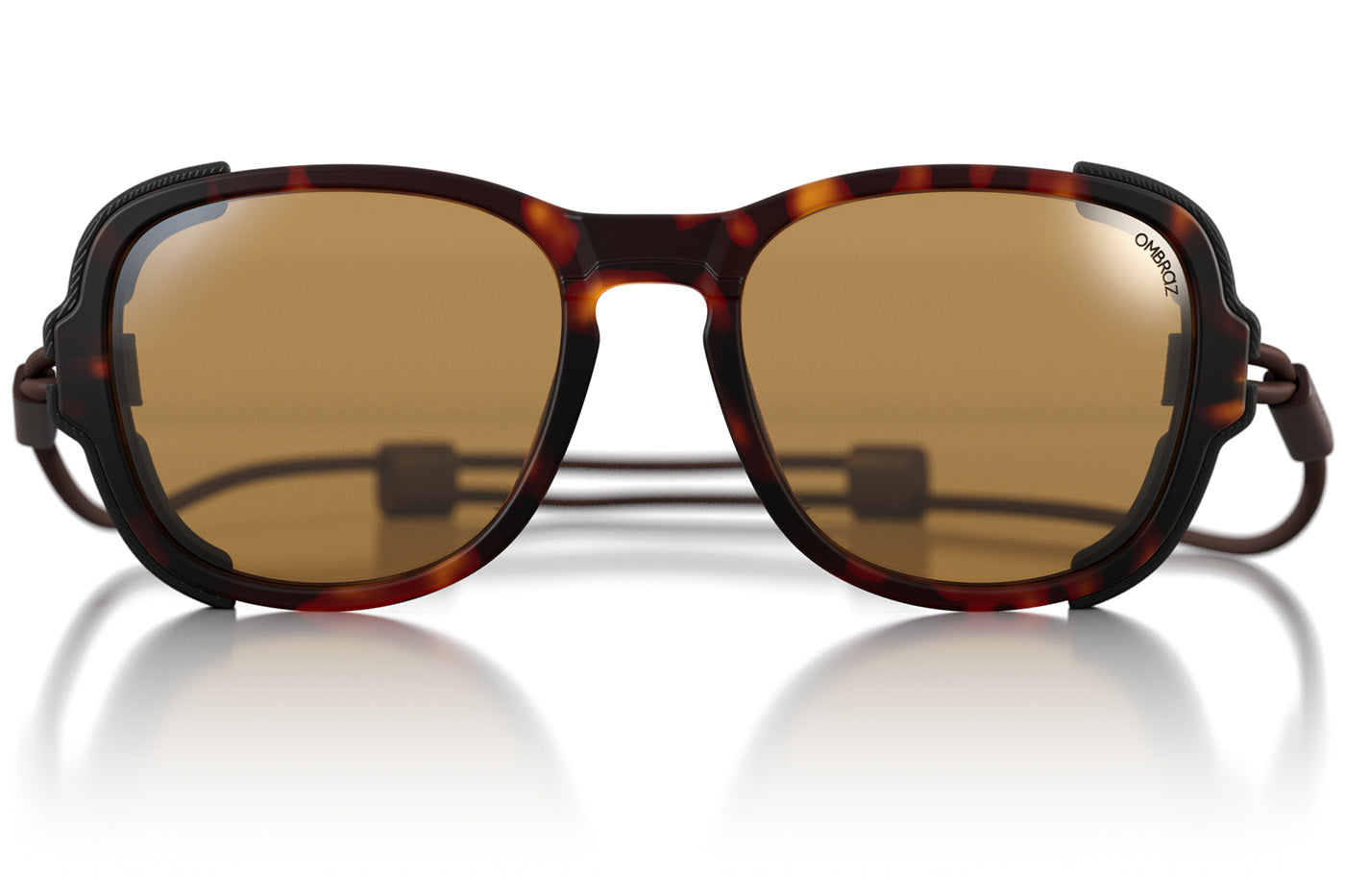 teton_tortoise_yellow_shields Ombraz unisex tortoise yellow Teton armless strap sunglasses