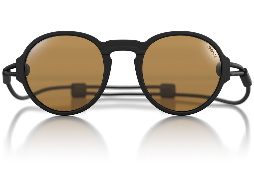 viale_charcoal_yellow Close up of Ombraz viale armless sunglasses with cord